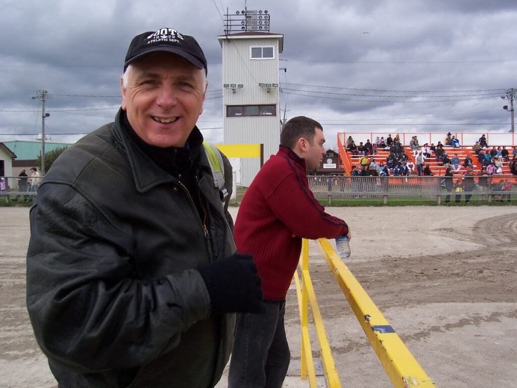 people at the race track, markham fair, markham, ontario 2008