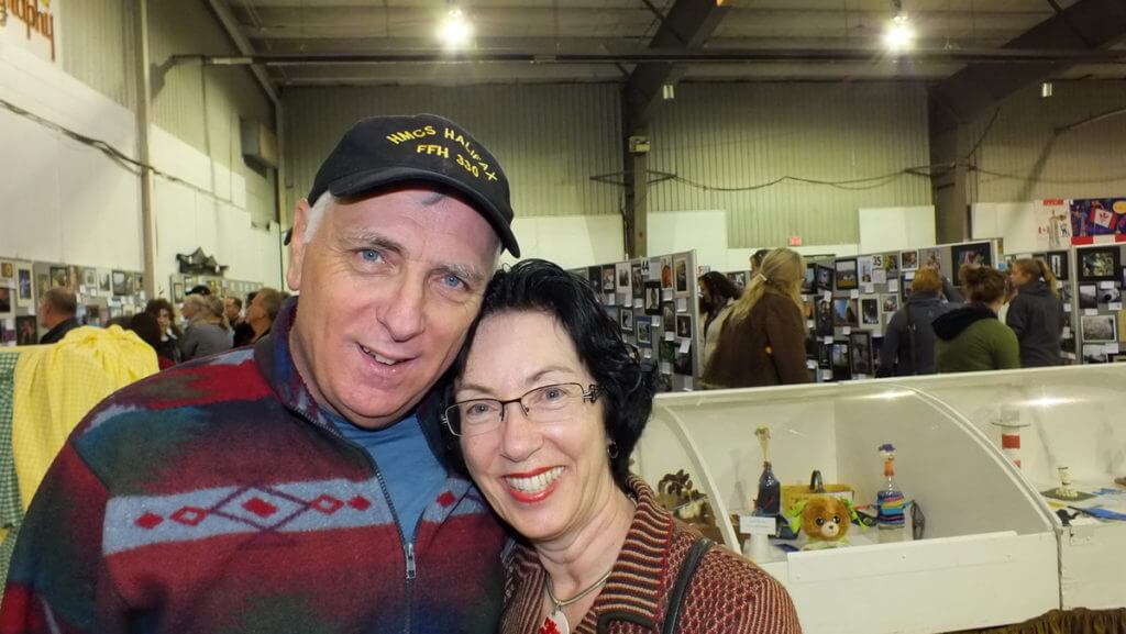 bob and jean in the homecraft building, markham fair, markham, ontario, 2012