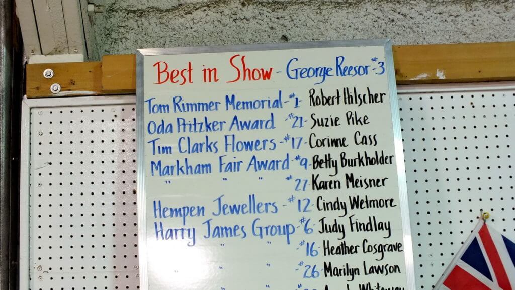 winner's list, carving competition, markham fair, markham, ontario, 2012