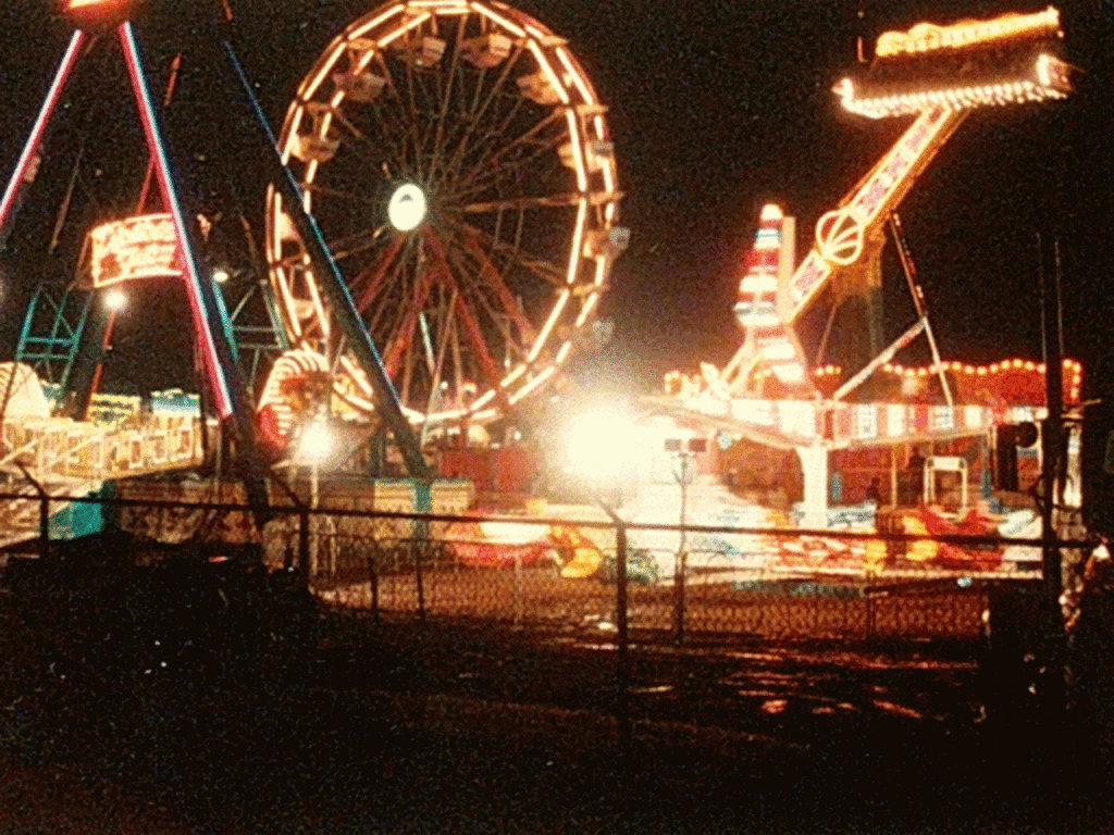 the midway at night, markham fair, markham, ontario 