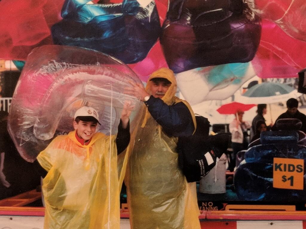 bob and son with a big win, markham fair, late 1980s