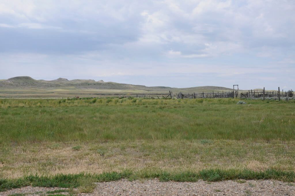 Image of a corral, grasslands national park, saskatchewan