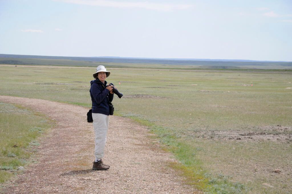 Image of jean at the dogtown colony, grasslands national park, saskatchewan
