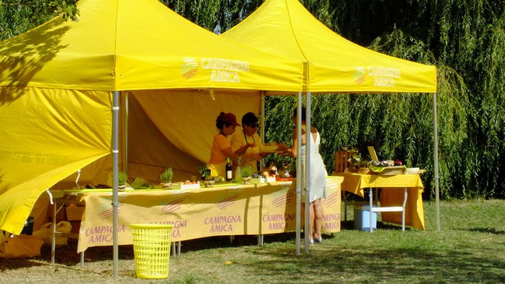 a farmer's market, sant'alberto, italy