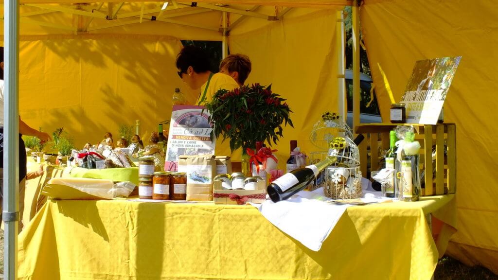 farmer's market, sant'alberto, italy