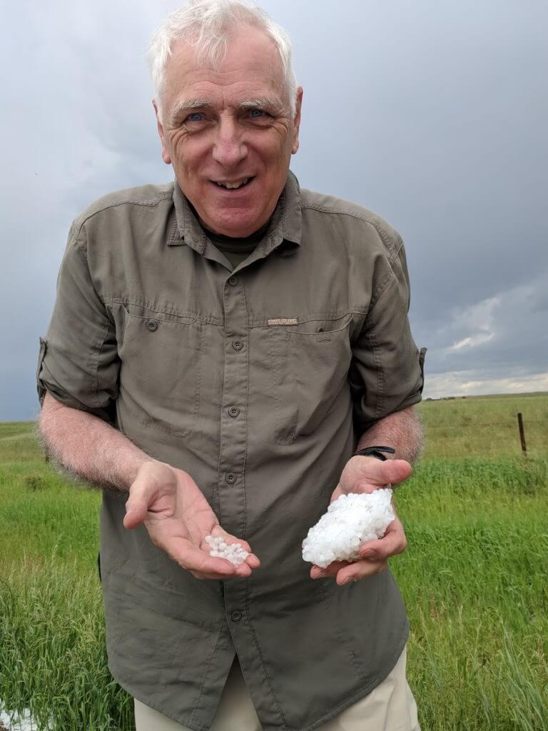 a handful of hail, val marie, saskatchewan