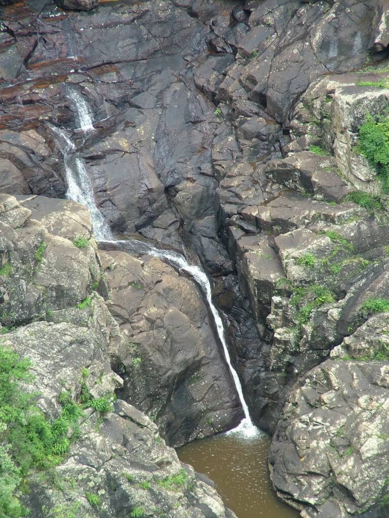 plung pool at lehr's falls, oribi gorge, south africa
