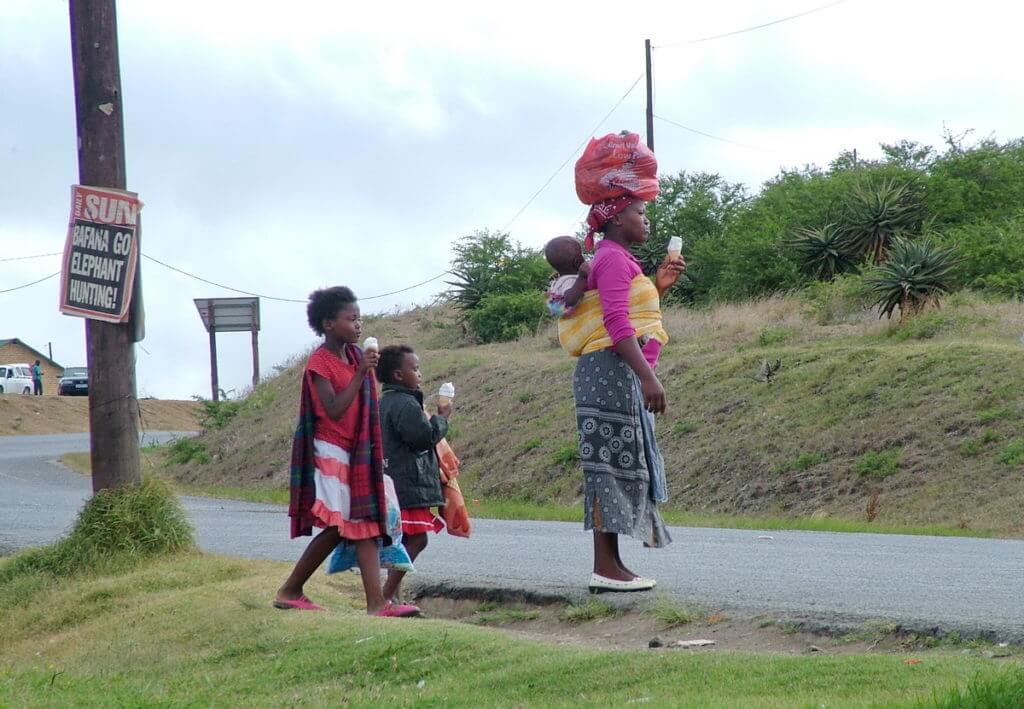a south african family enjoys ice cream 
