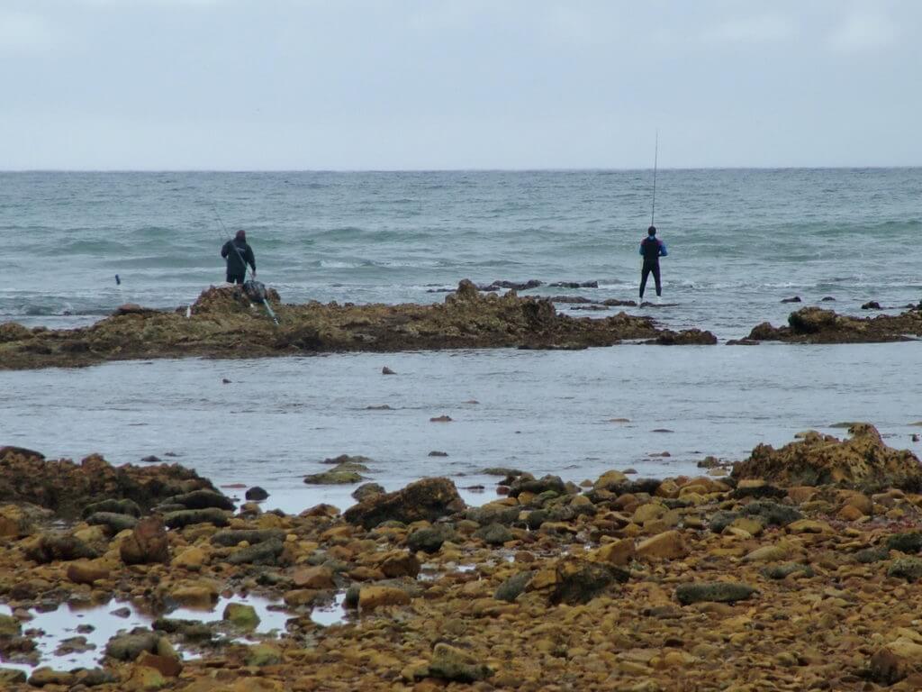 fishermen, indian ocean, port elizabeth, south africa