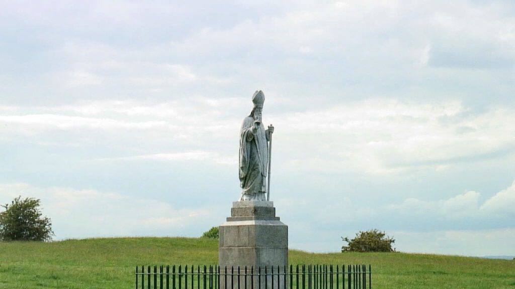 st. patrick's monument, the hill of tara, county meath, ireland