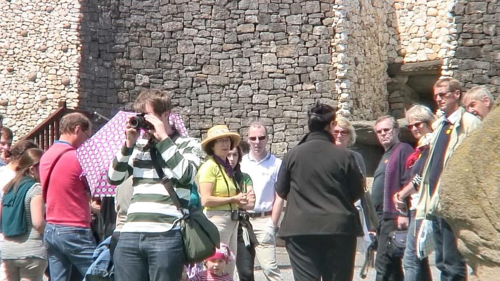 tour group, newgrange, county meath, ireland