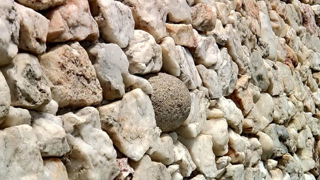 white granite cobblestones, newgrange, county meath, ireland