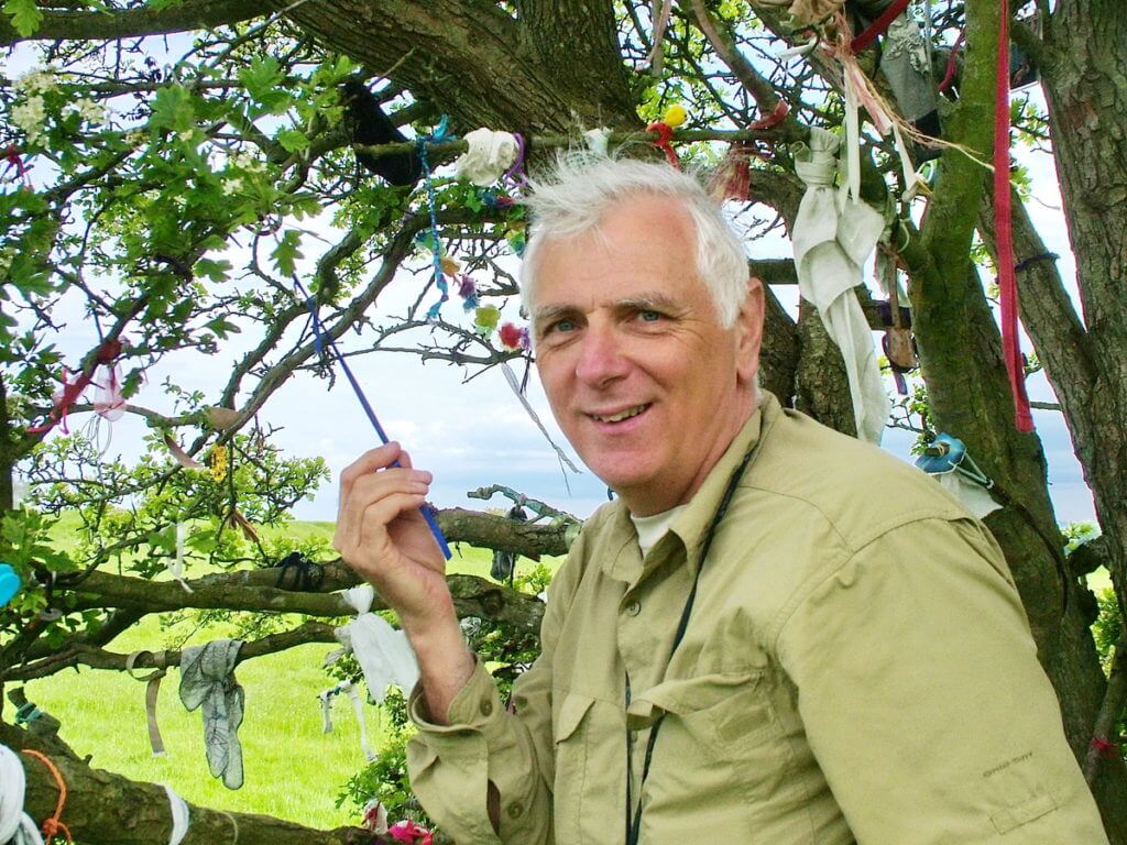 bob at the fairy tree of tara, ireland