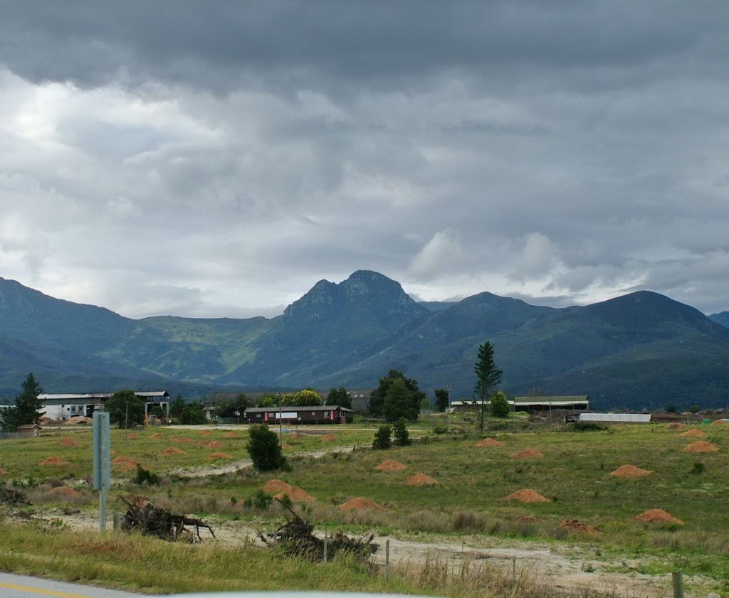 agricultural land along the garden route, south africa