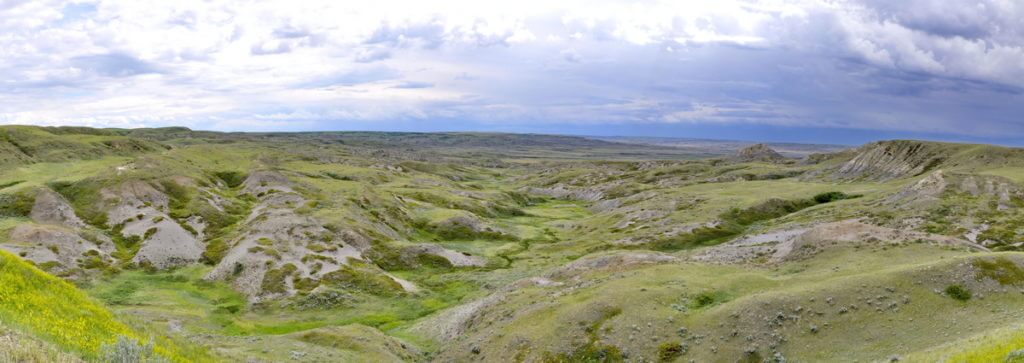 panoramic view from Borderlands Lookout, Grasslands National Park, Saskatchewan