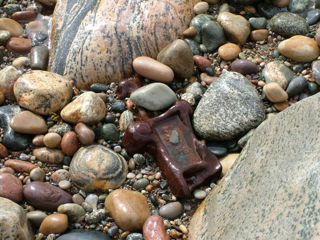 the wreck of the s.s. ethie, martin's point, newfoundland, canada