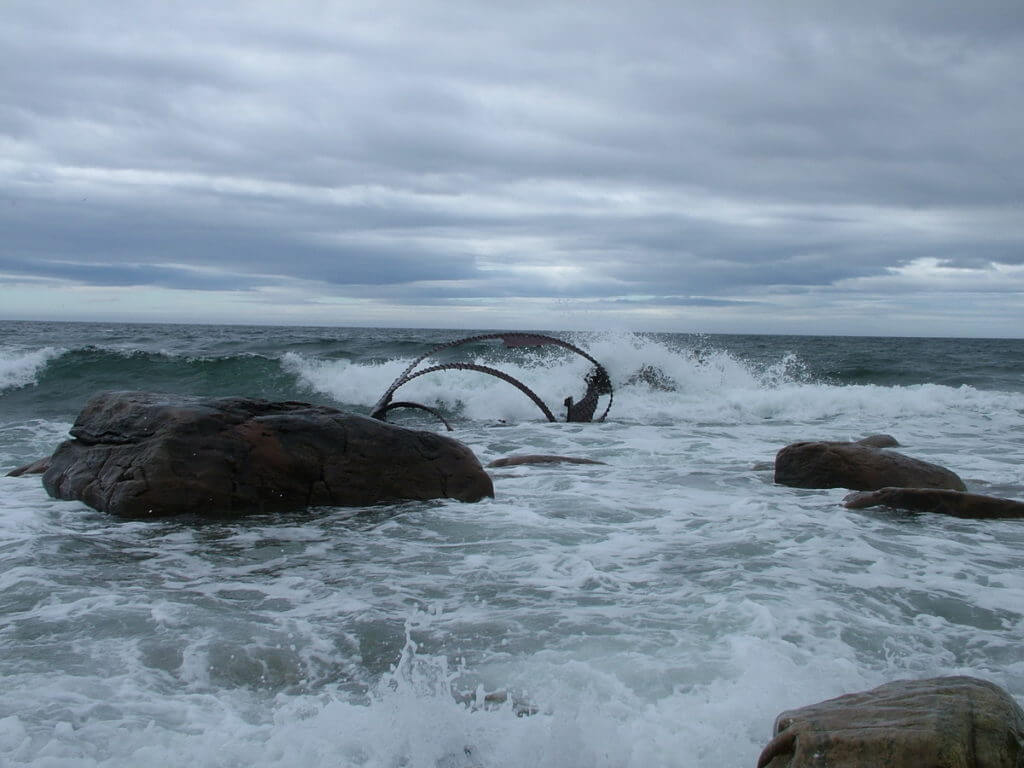 the wreck of the s.s. ethie, martin's point, newfoundland, canada