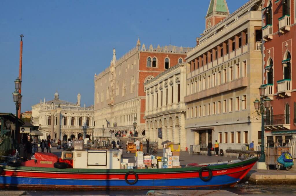 a refrigerator boat, venice, italy