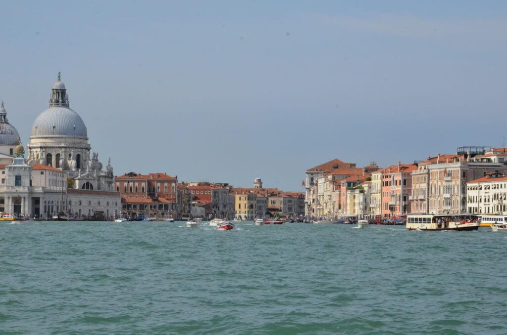 santa maria della salute from grand canal, venice, italy