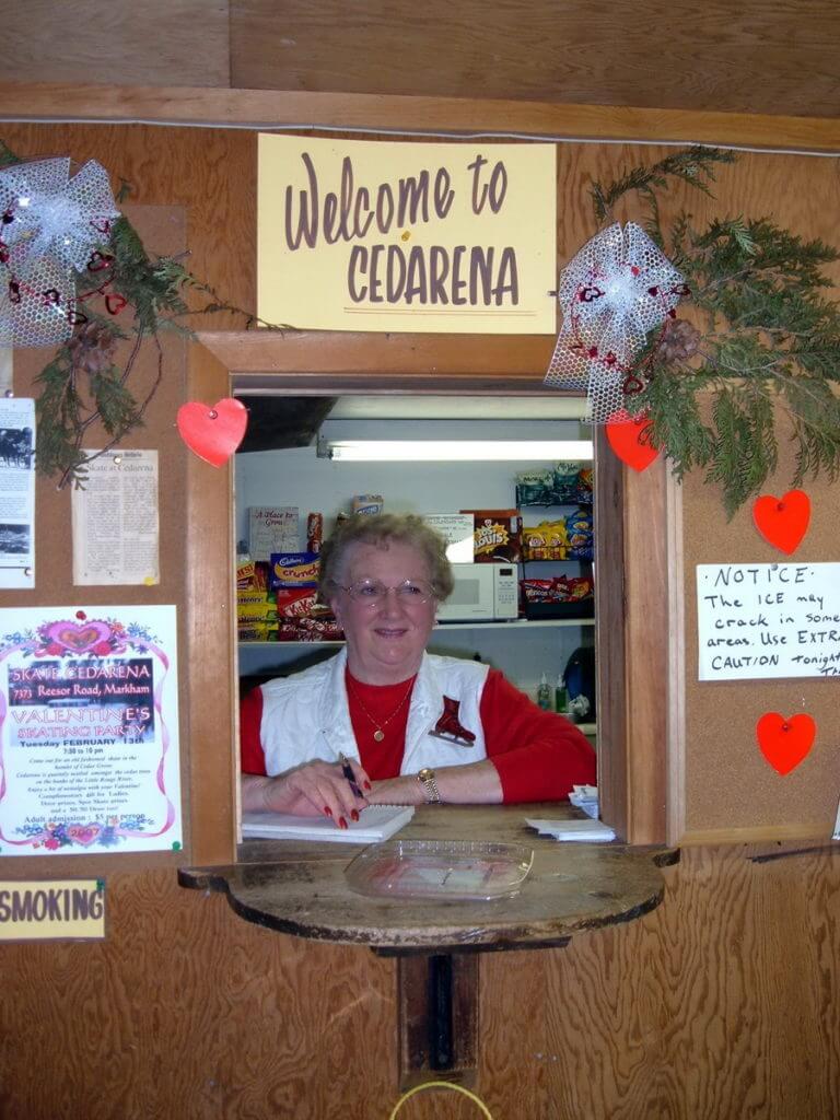 joyce lapp, valentine's skating party 2007, cedarena, cedar grove, markham, ontario