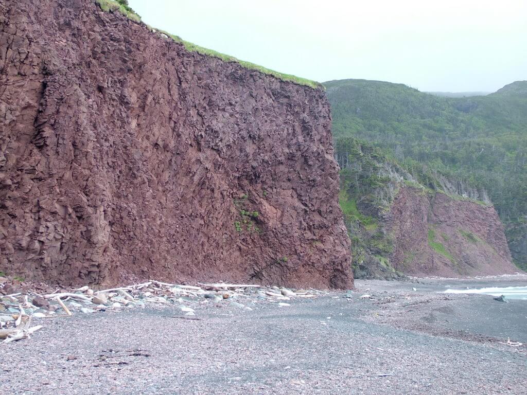 cliffs at old man cove, green gardens trail, gros morne national park, newfoundland