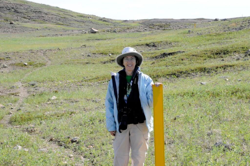 Image of jean on the timbergulch trail, grasslands national park, saskatchewan