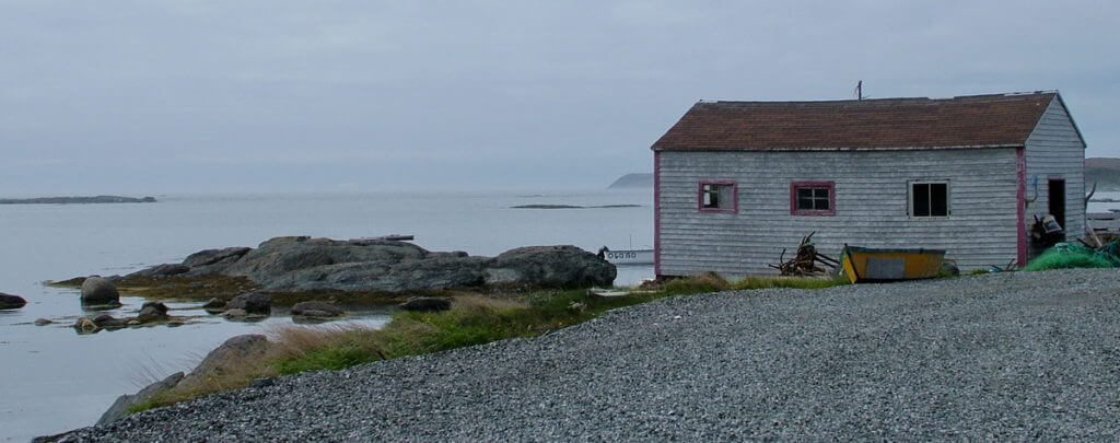 buildings in a cove, st. anthony, newfoundland