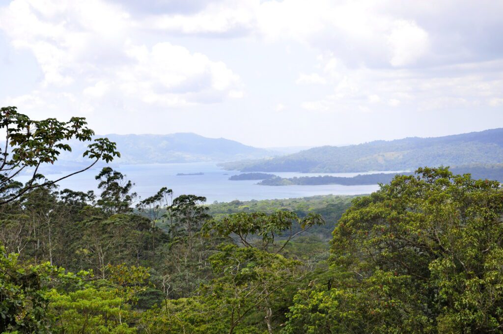 image of arenal lake from arenal observatory, costa rica