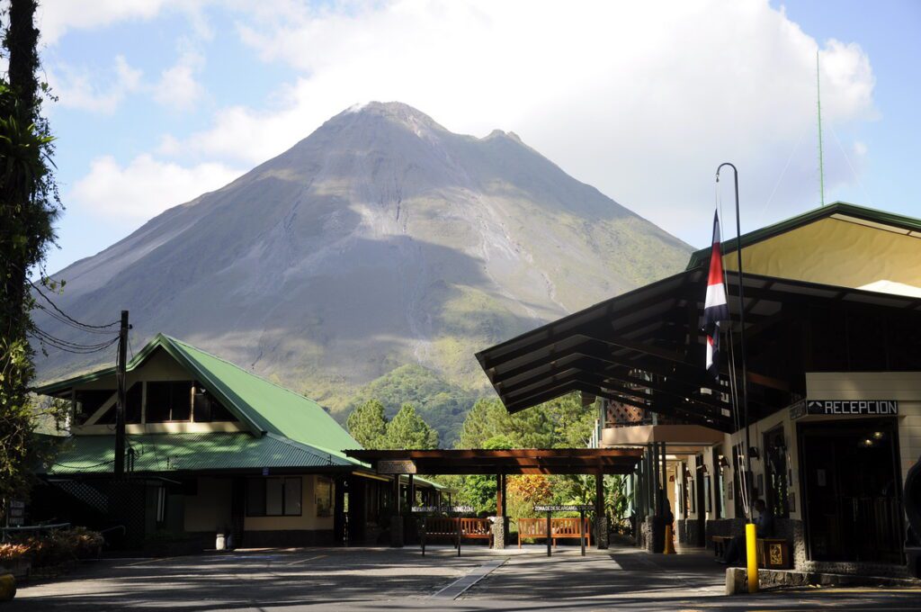 image of arenal observatory buildings, arenal, costa rica