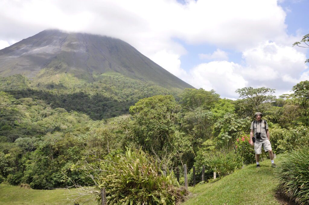 image of bob and lush foliage, arenal observatory costa rica