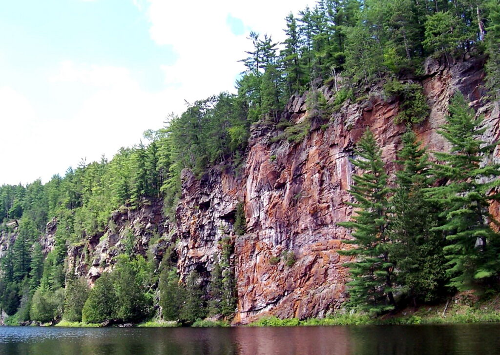 Image of Barron Canyon in Algonquin Park, Ontario, Canada. A popular canoeing route..