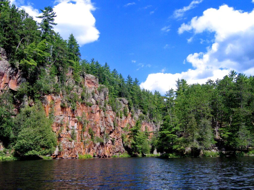 Image of Barron Canyon in Algonquin Park, Ontario, Canada. A popular canoeing route..