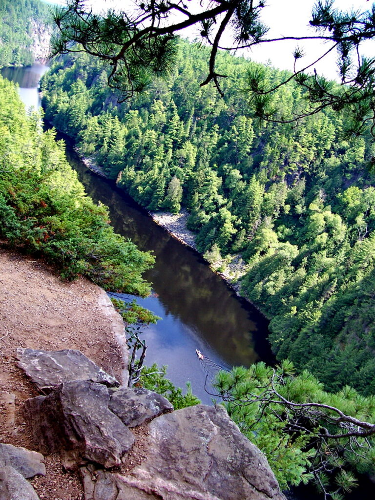 Image of Barron Canyon in Algonquin Park, Ontario, Canada. A popular canoeing route..