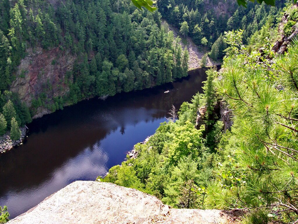Image of Barron Canyon in Algonquin Park, Ontario, Canada. A popular canoeing route..