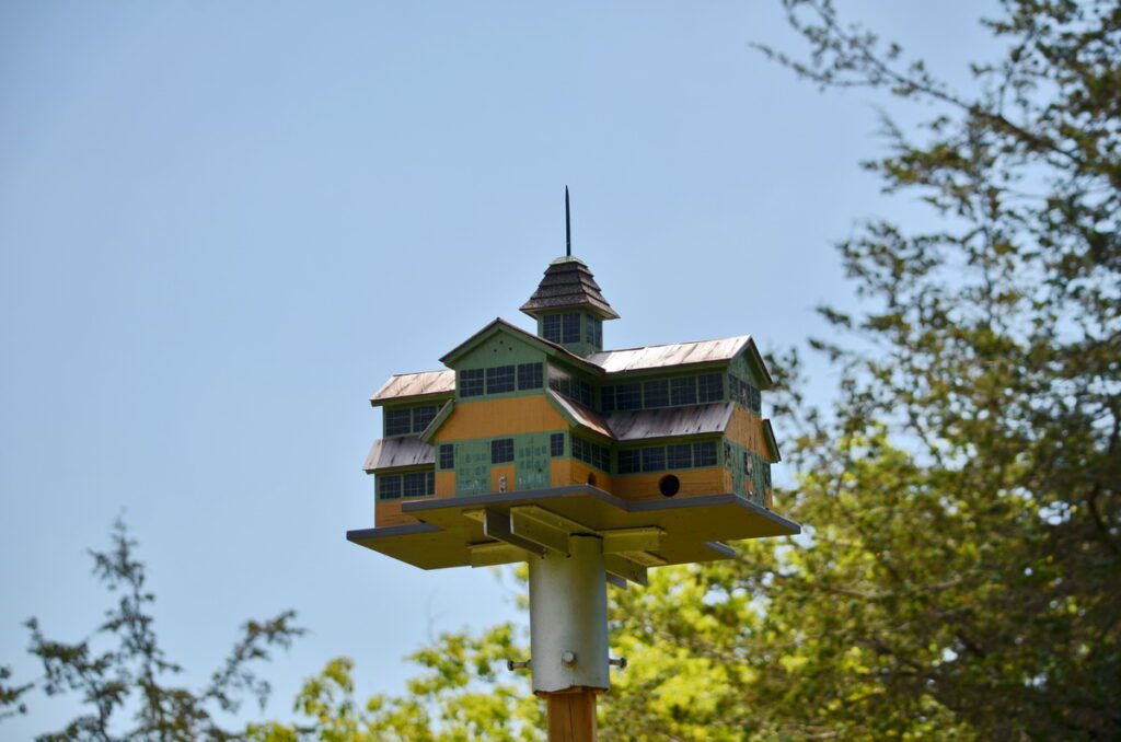 image of crystal palace birdhouse, birdhouse city, picton, ontario