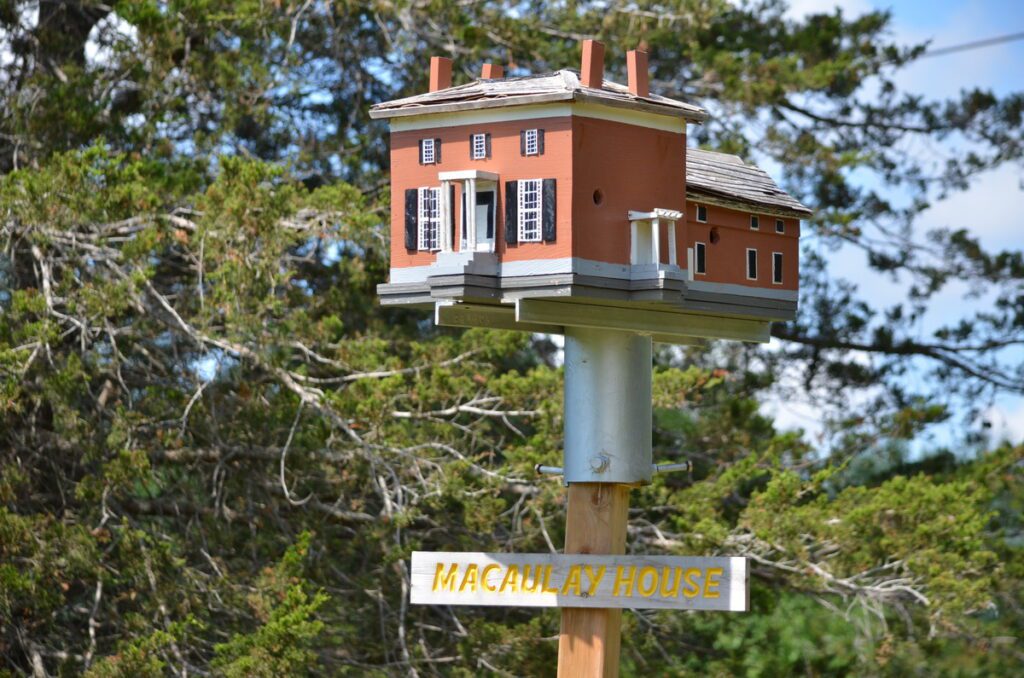 image of macaulay house birdhouse, birdhouse city, picton, prince edward county, ontario