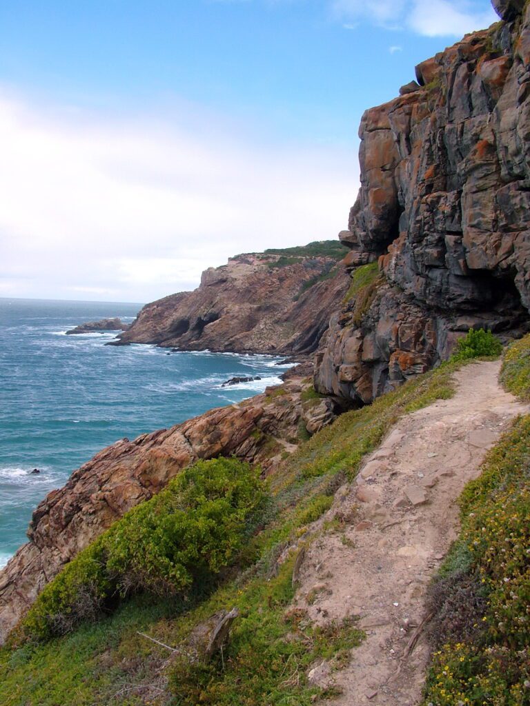 image of a clifftop trail, cape st. blaize, mossel bay, south africa
