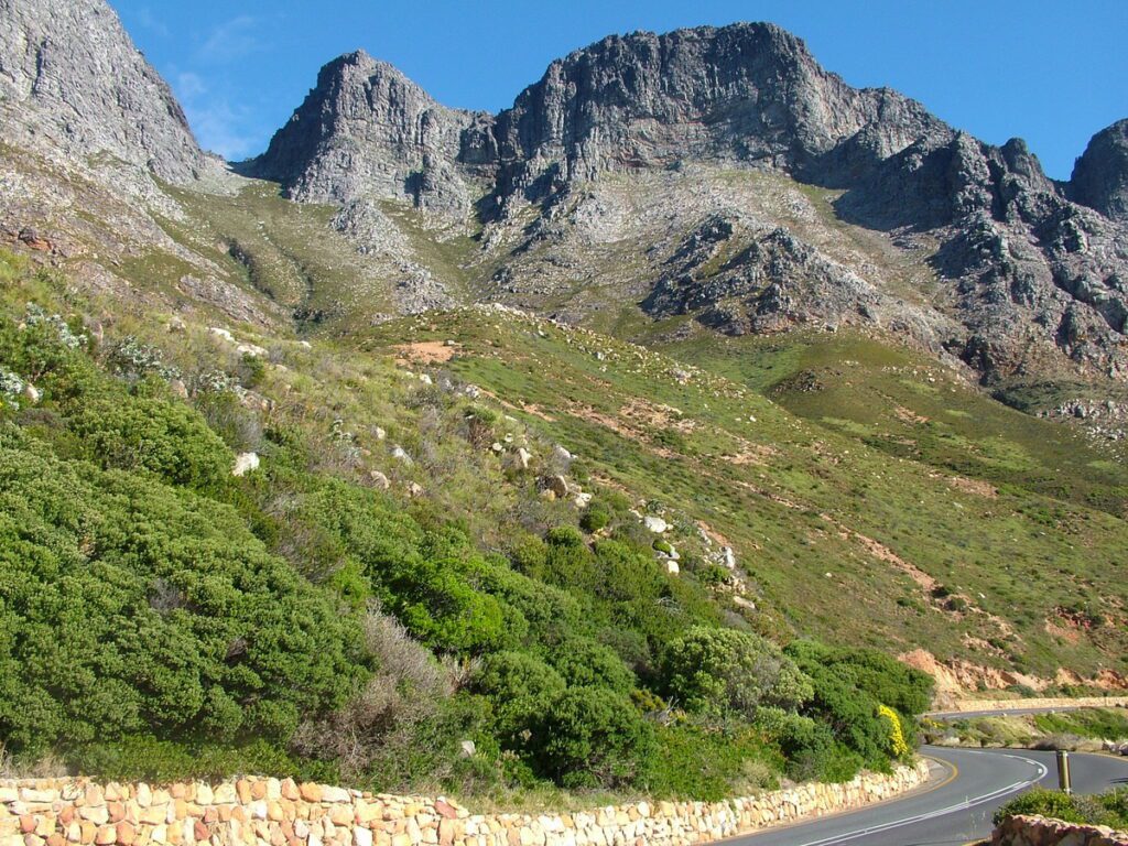 image of rugged cliffs near cape town, south africa