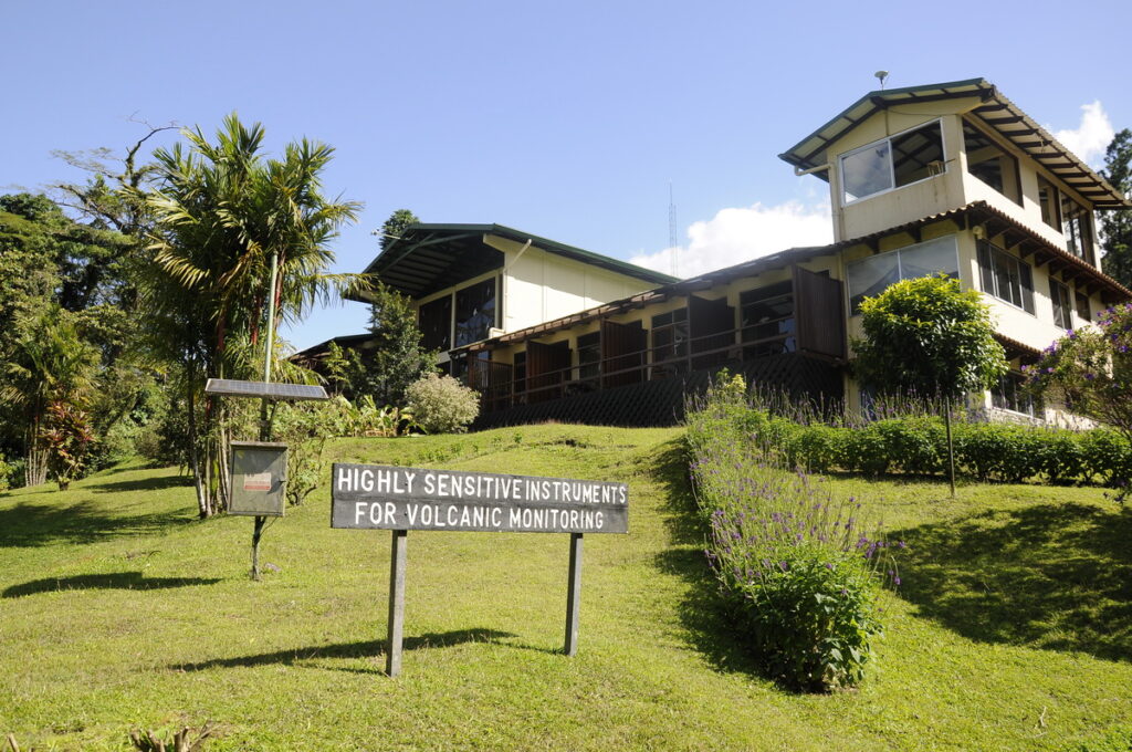 image of museum building at arenal observatory, costa rica