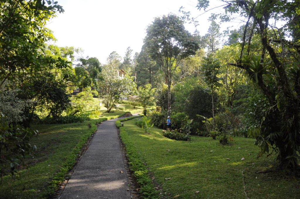 image of landscaped property, arenal observatory, costa rica