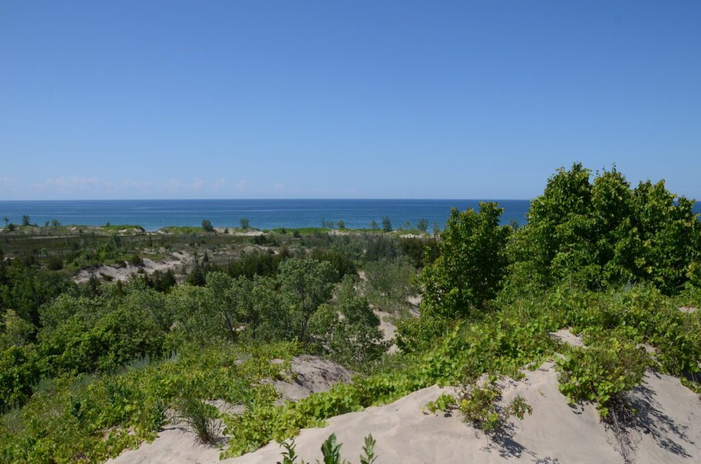 image of lake ontario from sandbanks provincial park, ontario