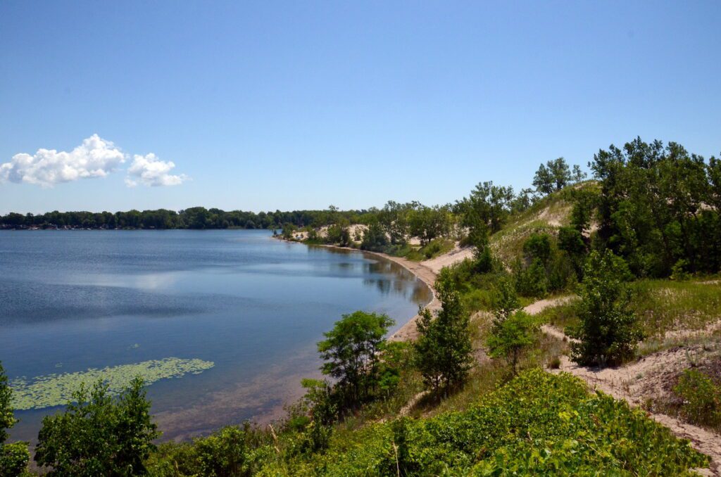 image of west lake sand dunes, sandbanks provincial park, ontario
