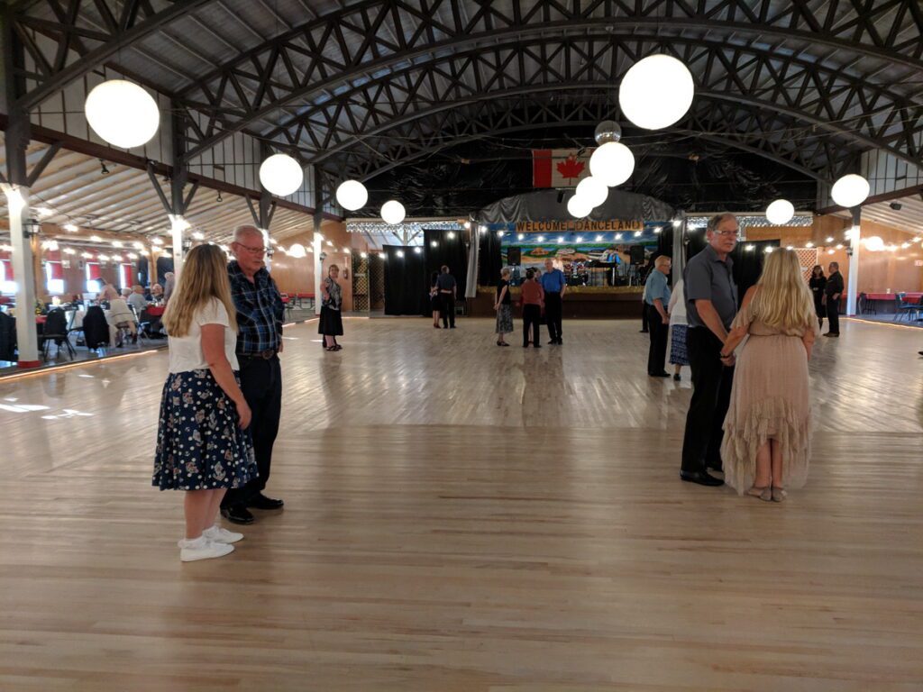 image of dancers at danceland, little manitou lake, watrous, saskatchewan