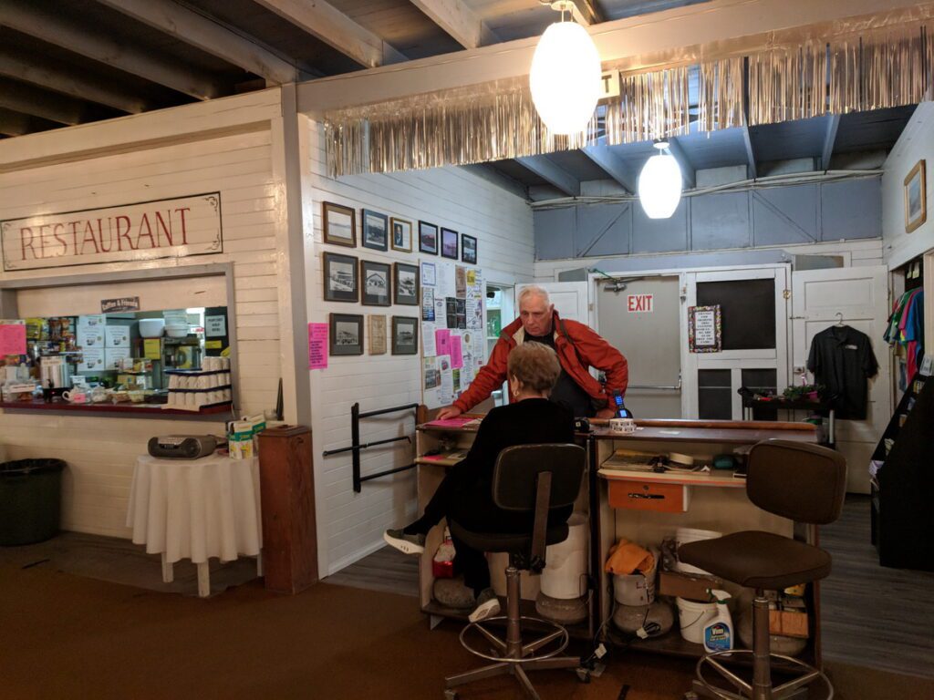image of bob inside danceland, watrous, saskatchewan