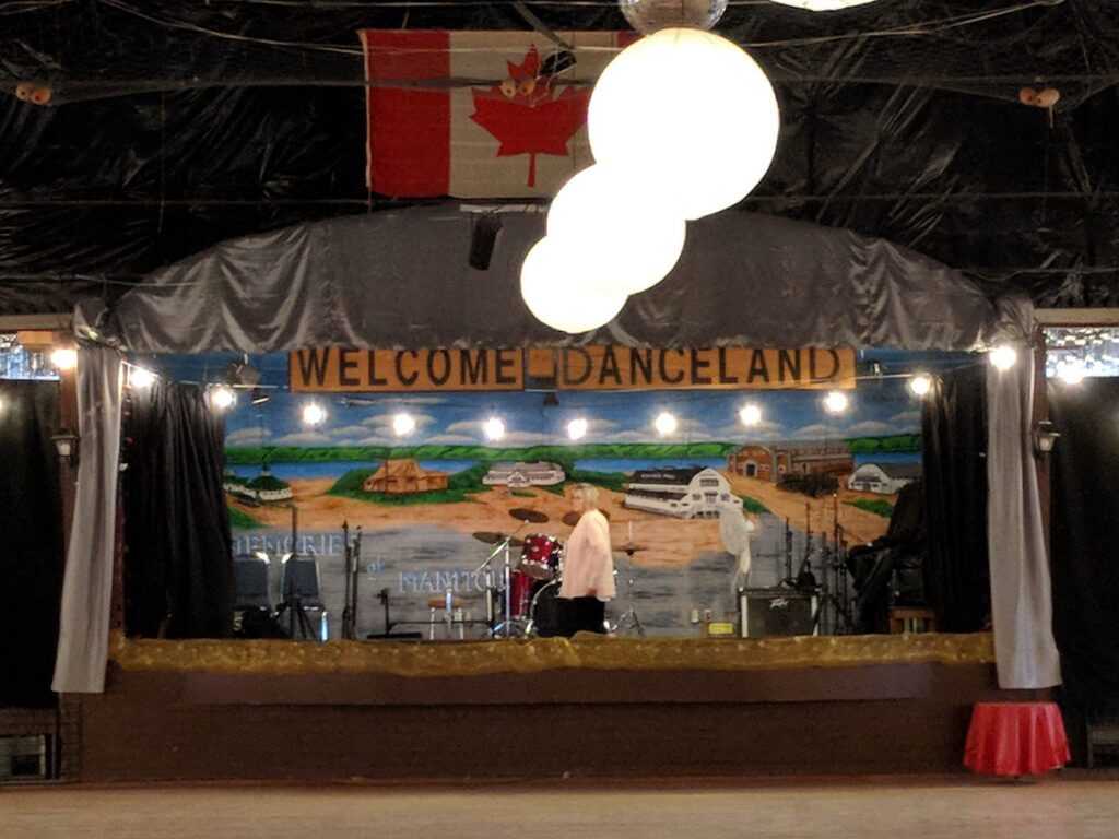 image of the stage, danceland, little manitou lake, watrous, saskatchewan