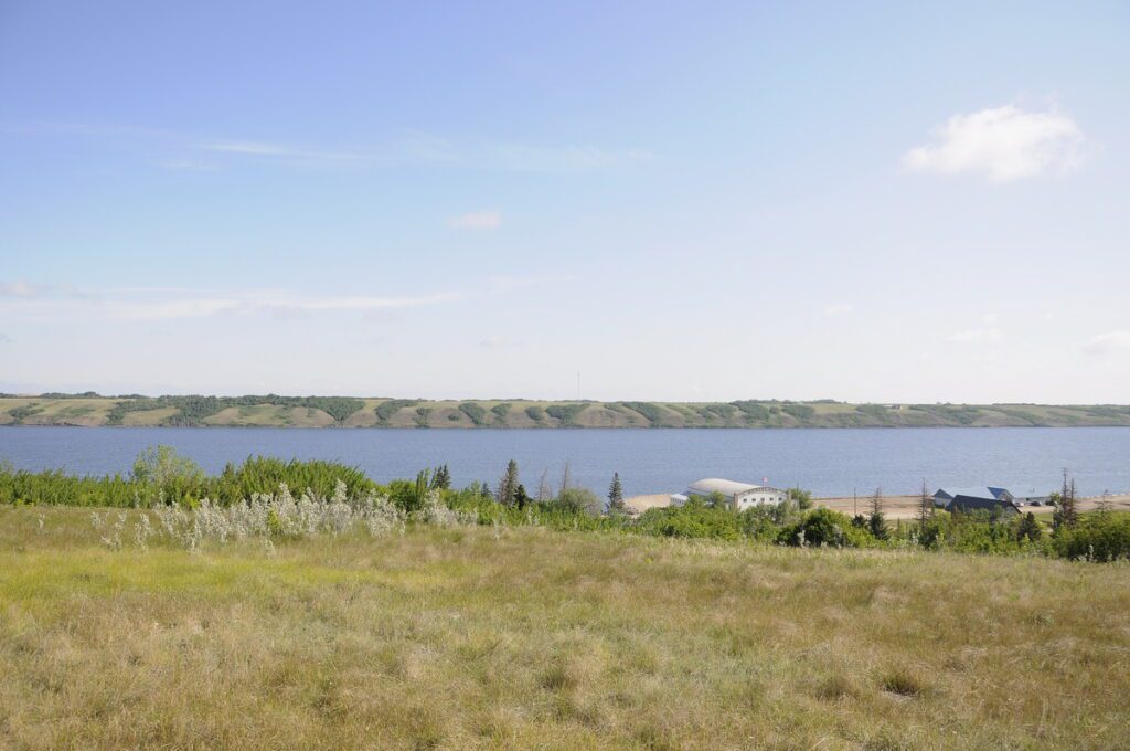 image of danceland and little manitou lake, little manitou lake, watrous, saskatchewan
