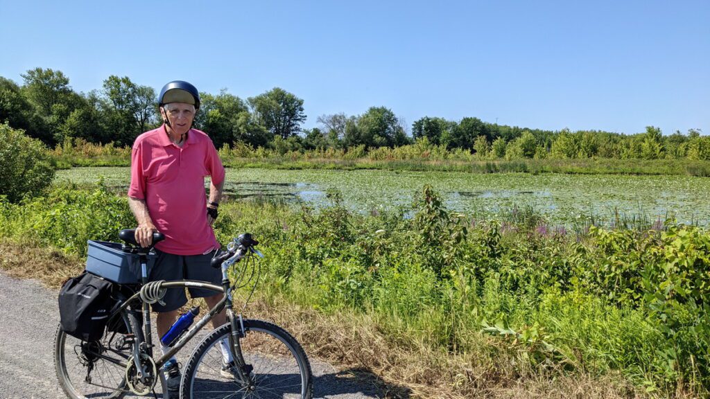 image of bob at the marsh, consecon lake, millennium trail, prince edward county, ontario