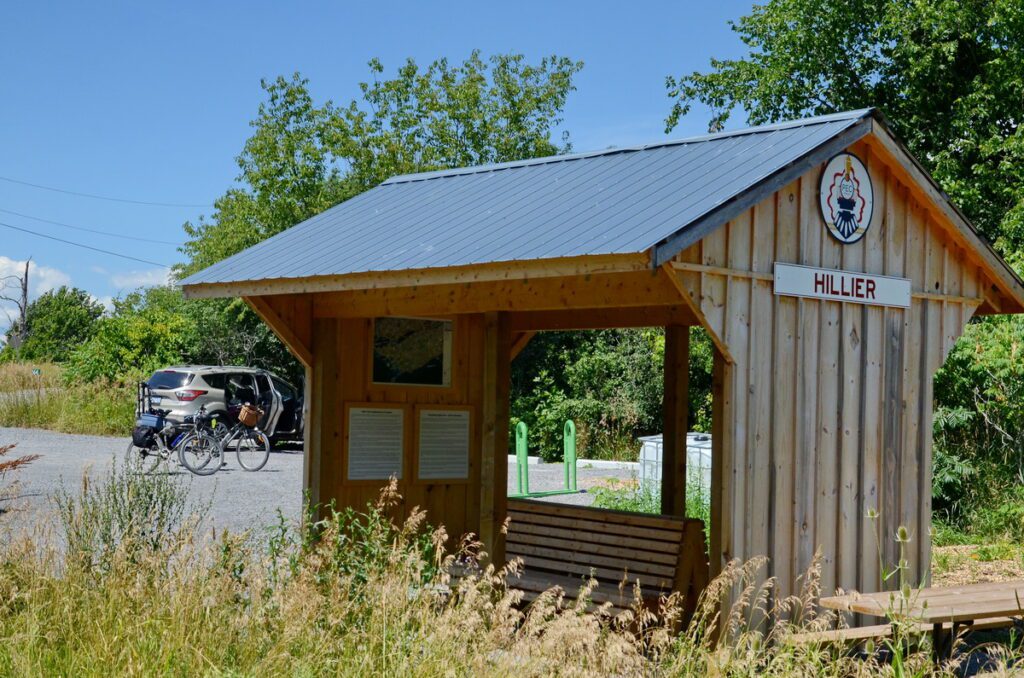 image of trailhead in hillier, millennium trail, prince edward county, ontario