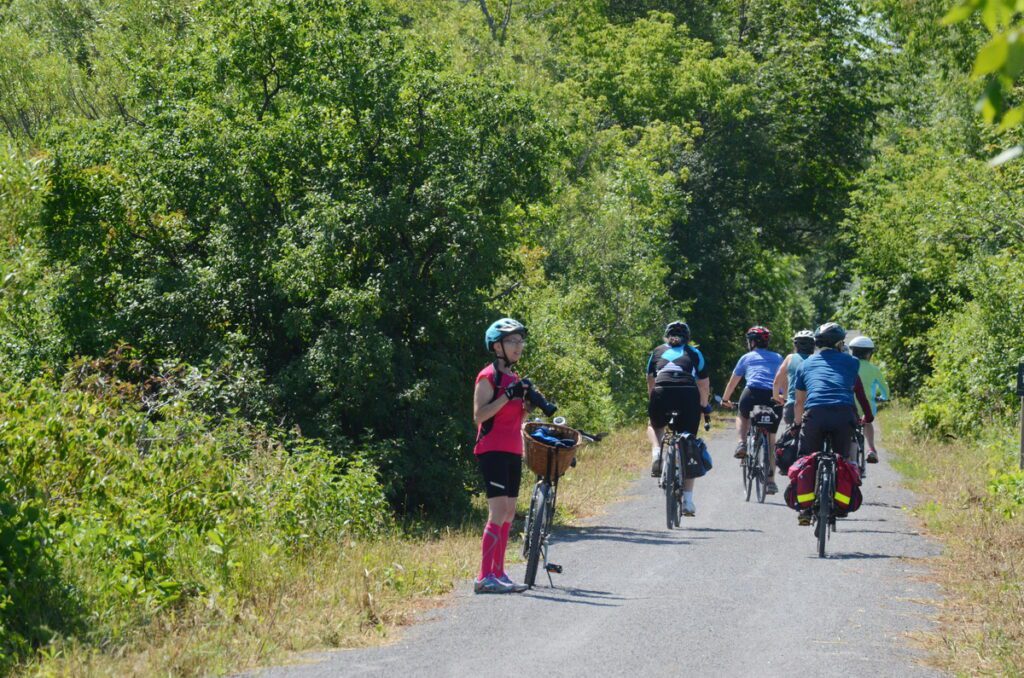 image of jean on the millennium trail, prince edward county, ontario