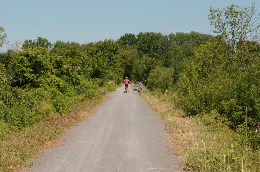 image of jean on the millennium trail, prince edward county, ontario